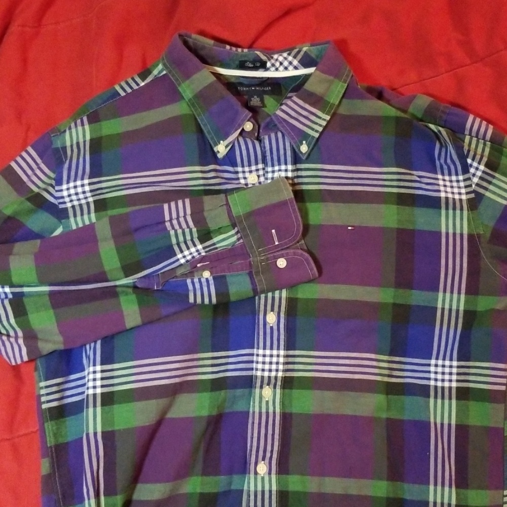 Tommy Plaid Button Down Shirt